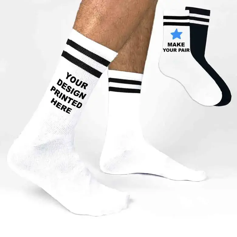 digitalna štampa - SP 058 Mens Striped Crew Socks Y